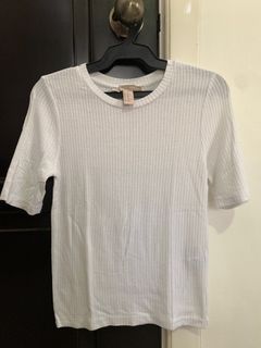 Forever 21 white ribbed shirt