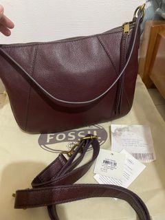 NET Fossil skylar crossbody wine rare complete set
