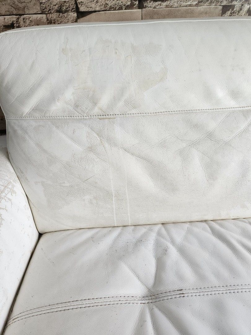 Full Calf Leather Sofa, Furniture & Home Living, Furniture, Sofas on Carousell