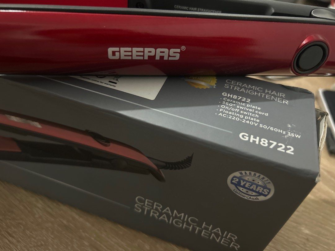 Geepas Ceramic Hair Straigtener Beauty Personal Care Hair on