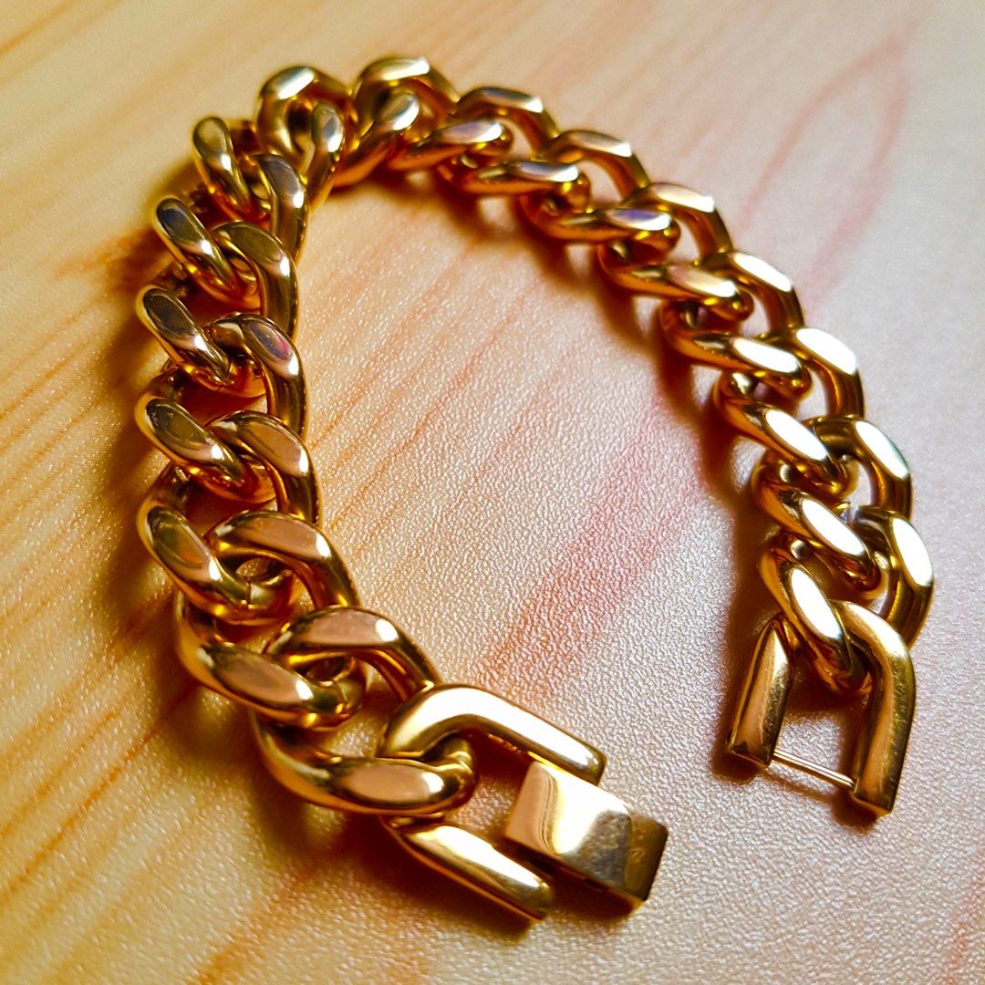 Gold plated sale chain bracelet