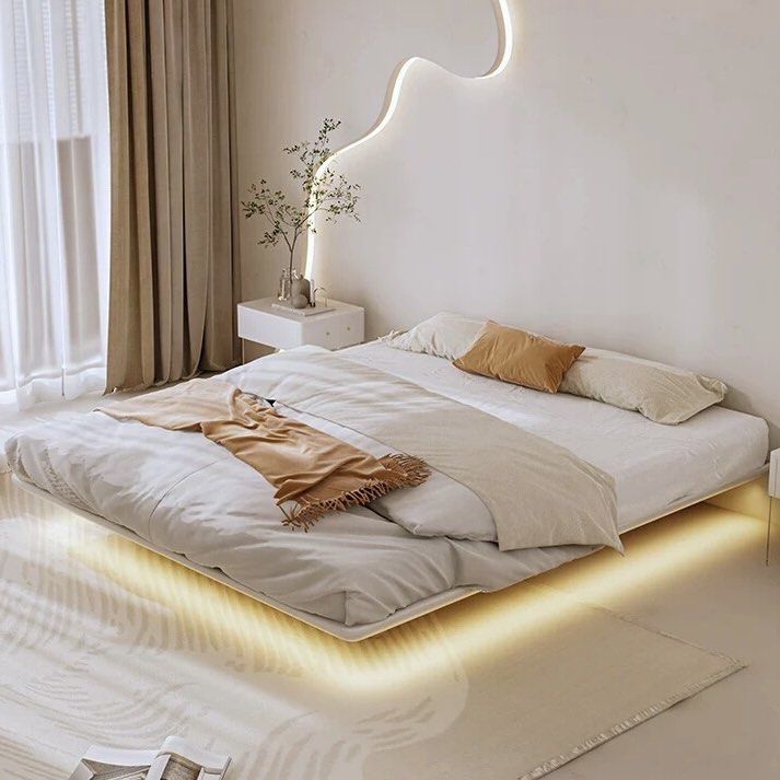Gordon Queen Size No HeadBoard With or Without Large Storage Compartment Floating Bed Frame BF8576