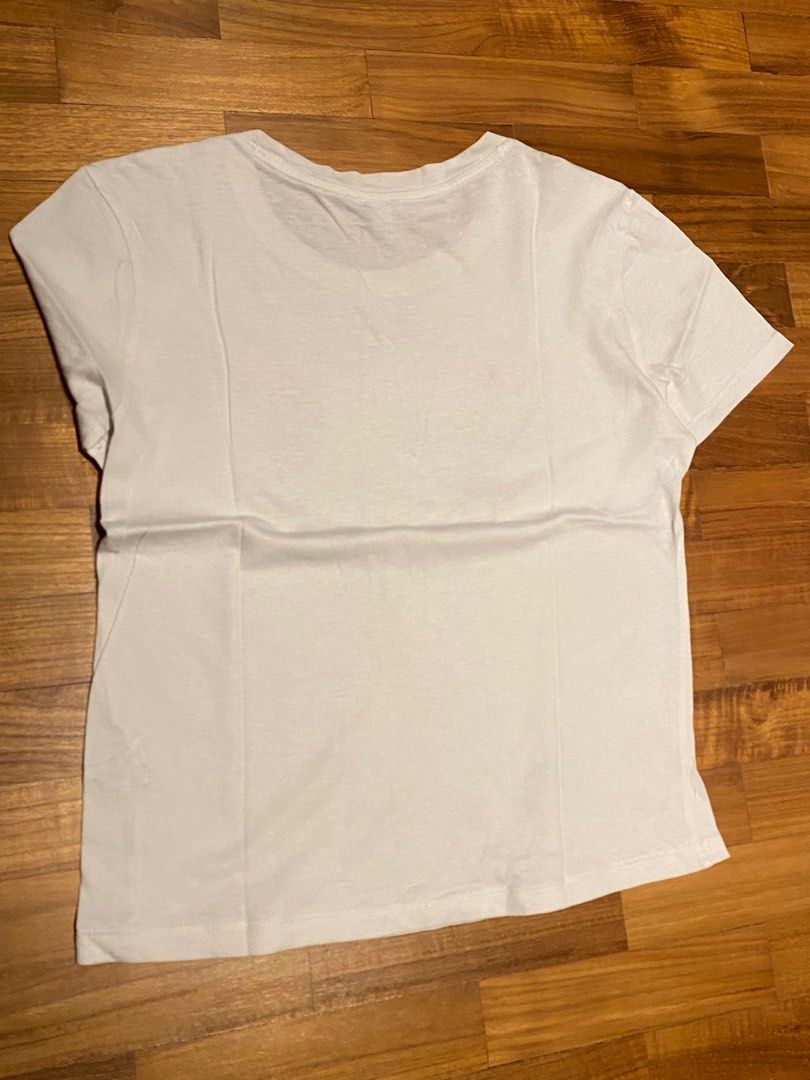 graphic white tee, Women's Fashion, Tops, Shirts on Carousell