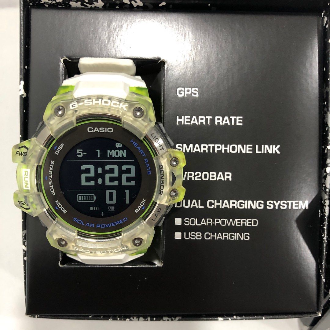 G-SHOCK GBD-H1000-7A9 (White x Neon Yellow), Men's Fashion