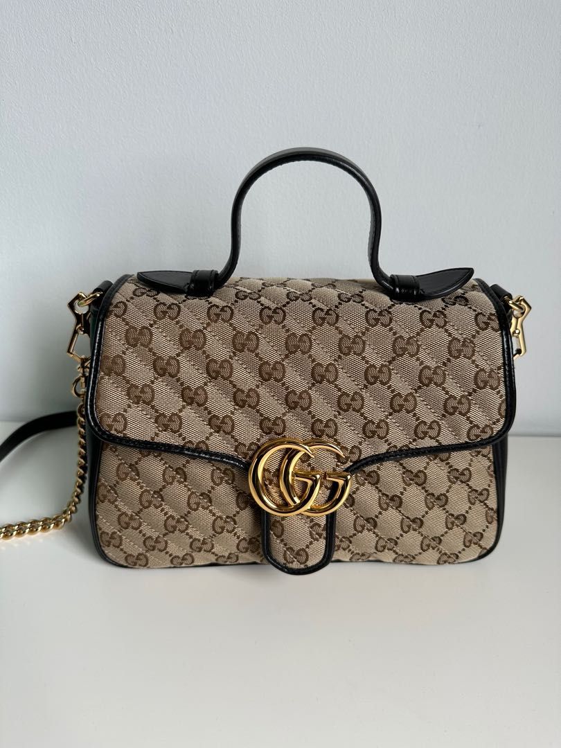 Gg marmont top handle clearance bag