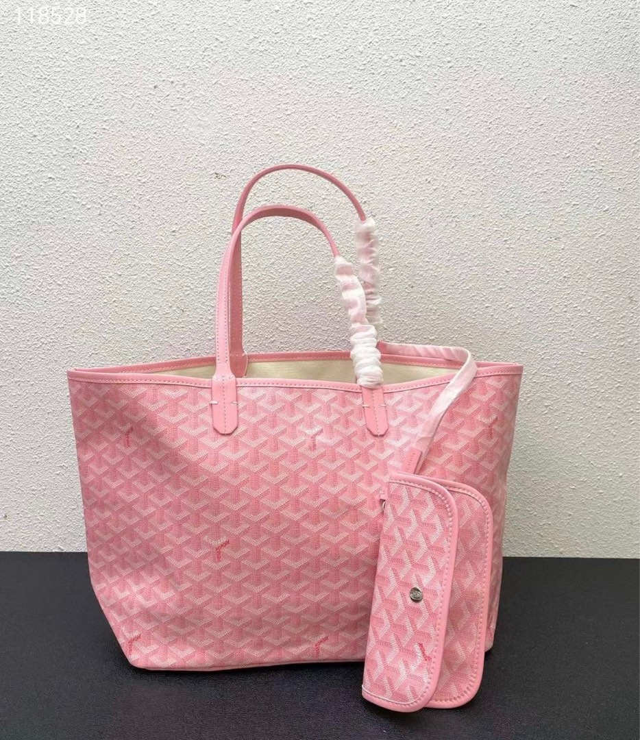 Goyard Goyardine Rose Pink Anjou Mini Reversible Tote Bag