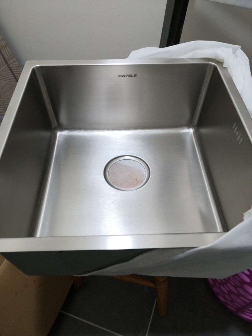 Hafele 60cm undermount single bowl sink stainless Steel 1.2mm thickness