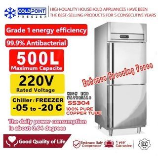 Heavy Duty FREEZER upright 2 door industrial / Commercial  -21°C refrigerator kitchen large capacity