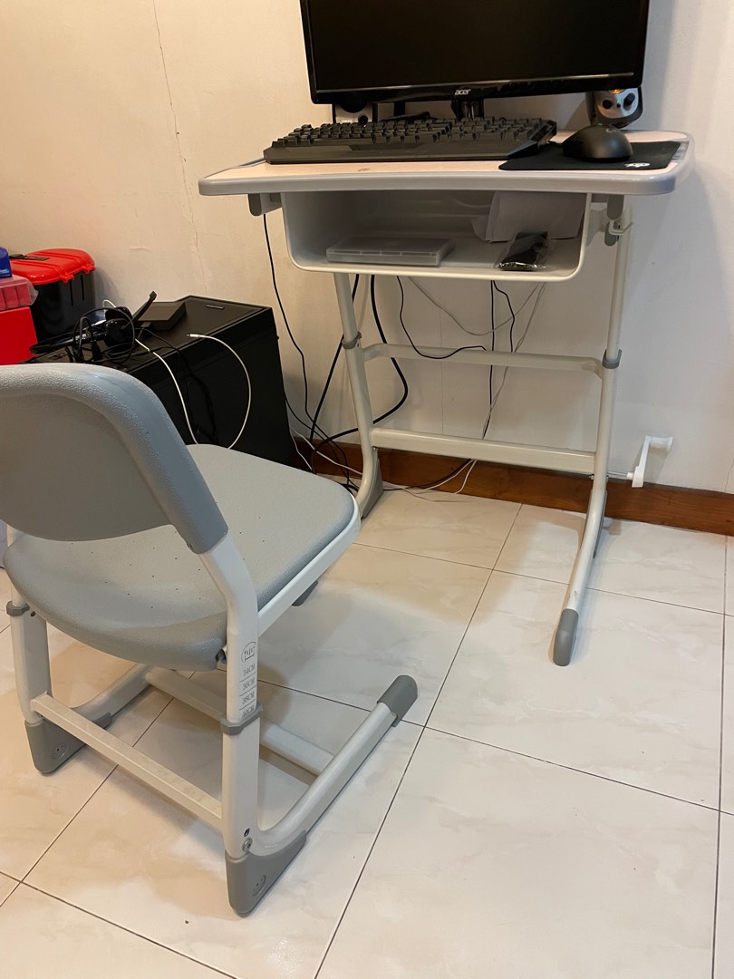 Height Adjustable Children's Study Desk and Chair, Furniture & Home