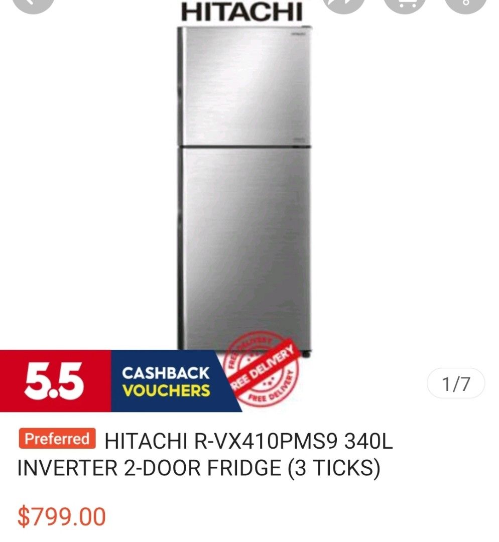 Hitachi Refrigerator, TV & Home Appliances, Kitchen Appliances