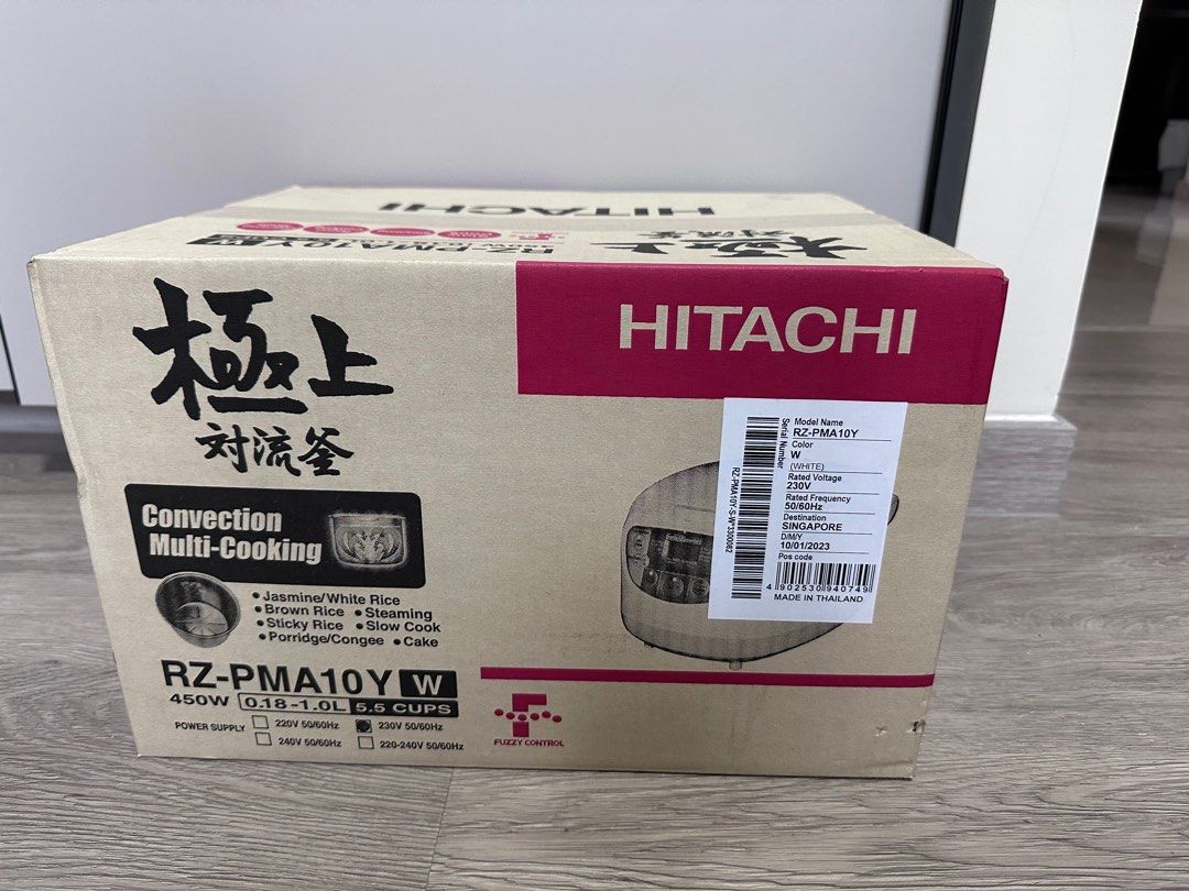 Hitachi rice cooker 5.5 cups, TV & Home Appliances, Kitchen