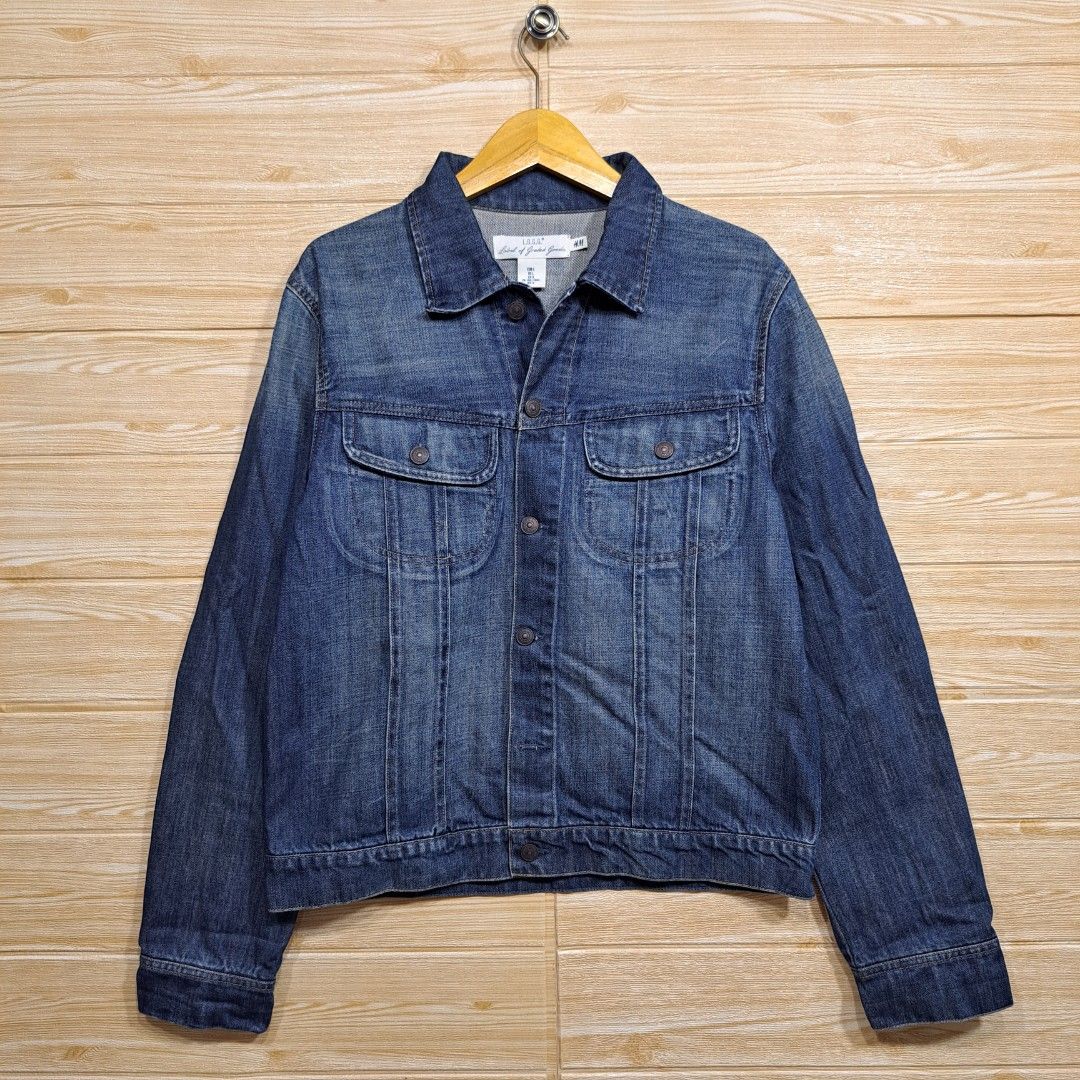 Jaket denim pria h&m outlet