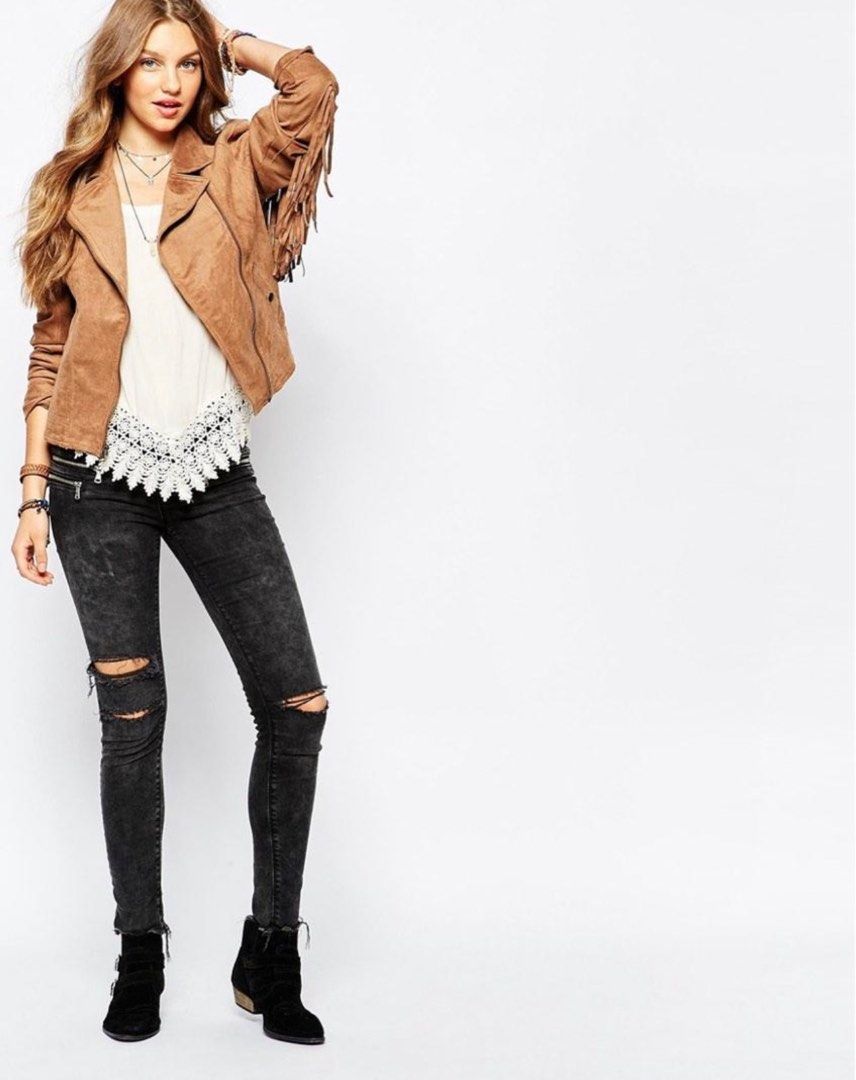 Hollister online brown jacket