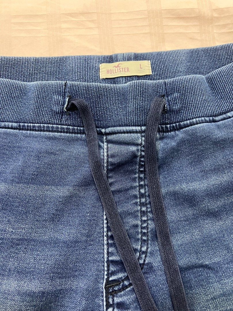 Hollister jogger jeans, Men's Fashion, Bottoms, Joggers on Carousell