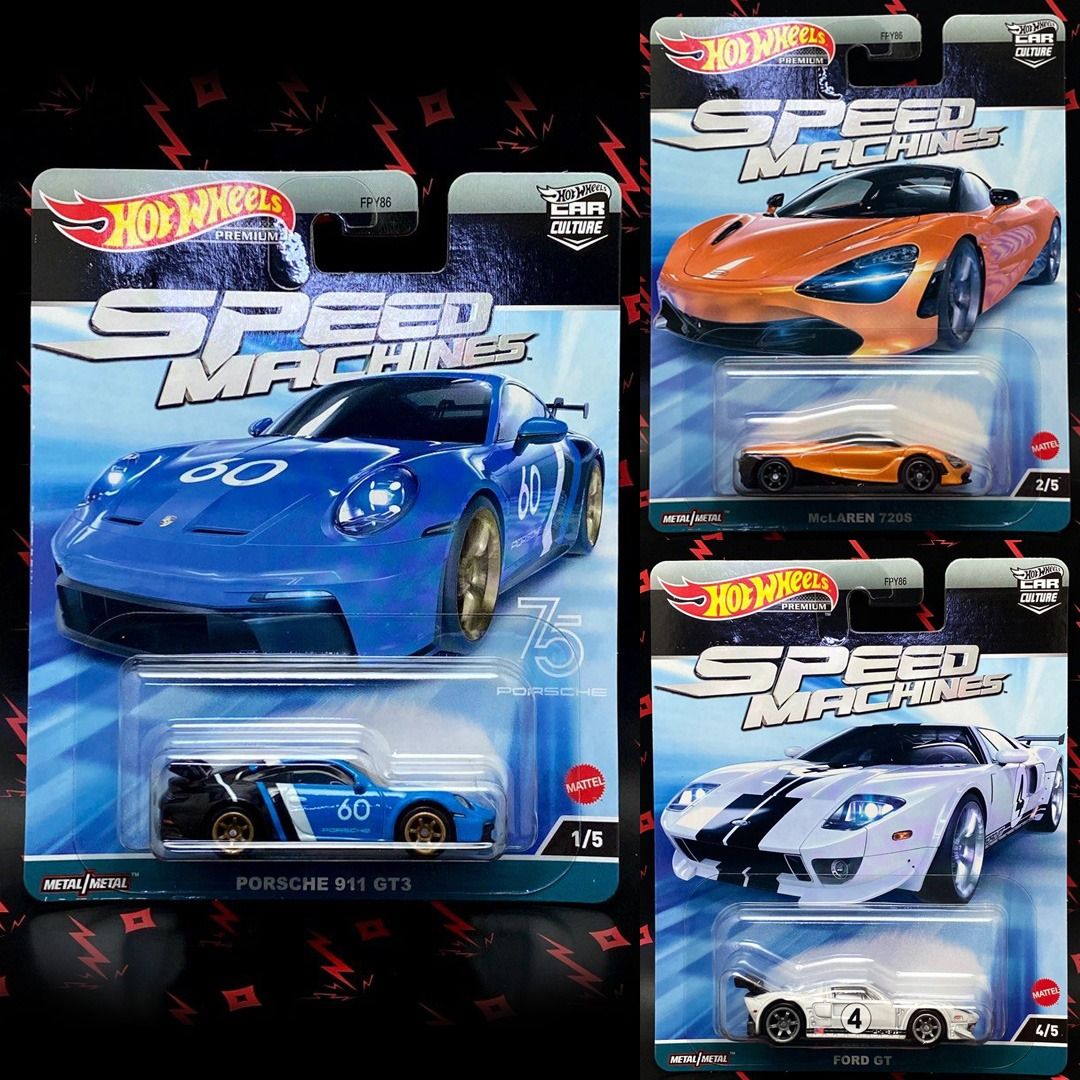  Hot Wheels Ford GT, Speed Machines Car Culture 4/5 : Toys &  Games