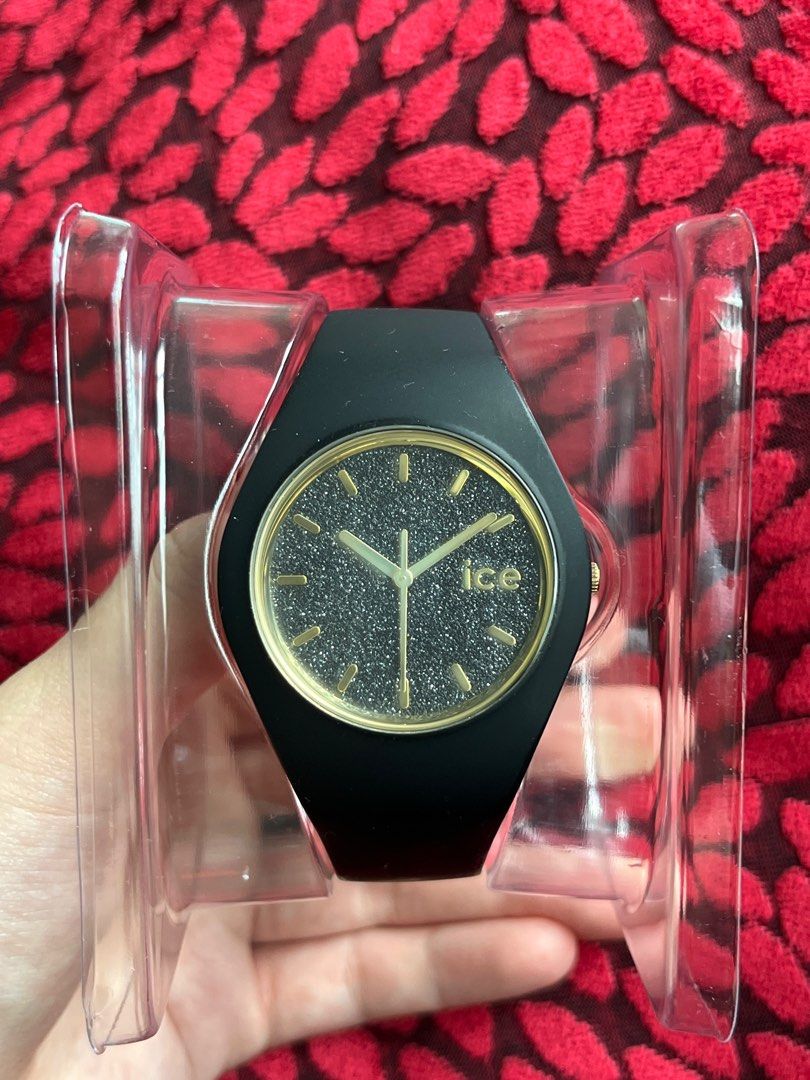 ice watch ICE loulou Black Glitter Men s Fashion Watches
