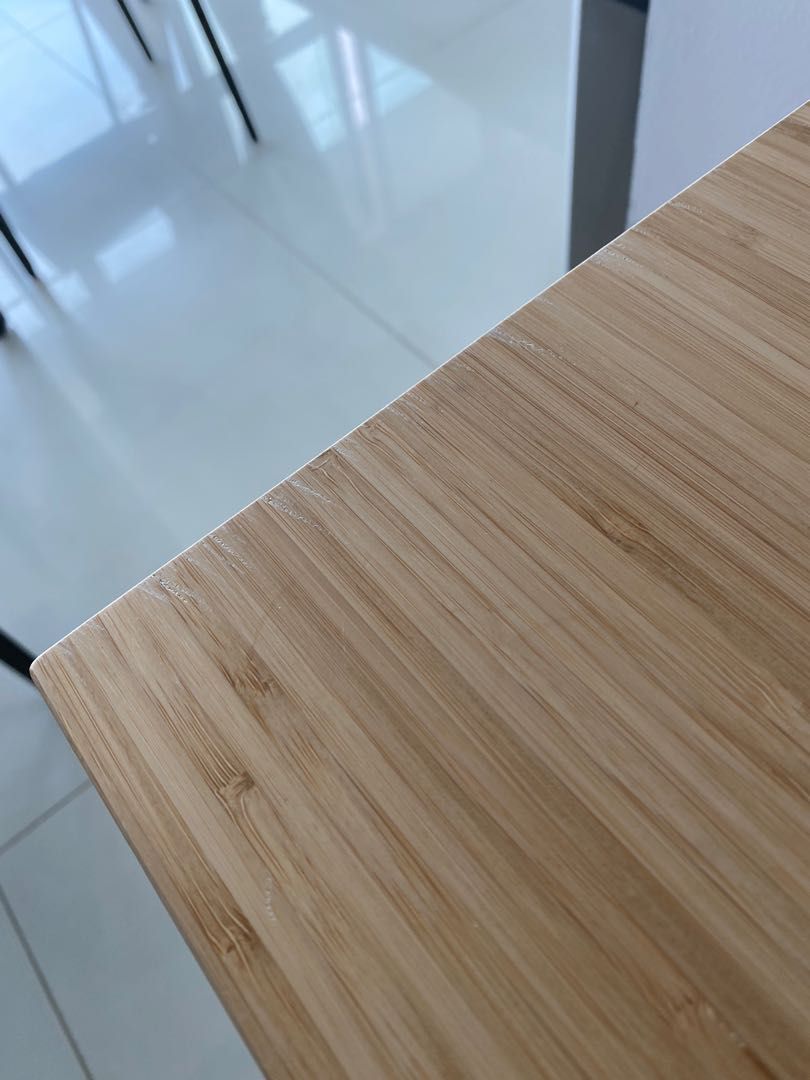 IKEA bamboo table, Furniture & Home Living, Furniture, Tables & Sets on