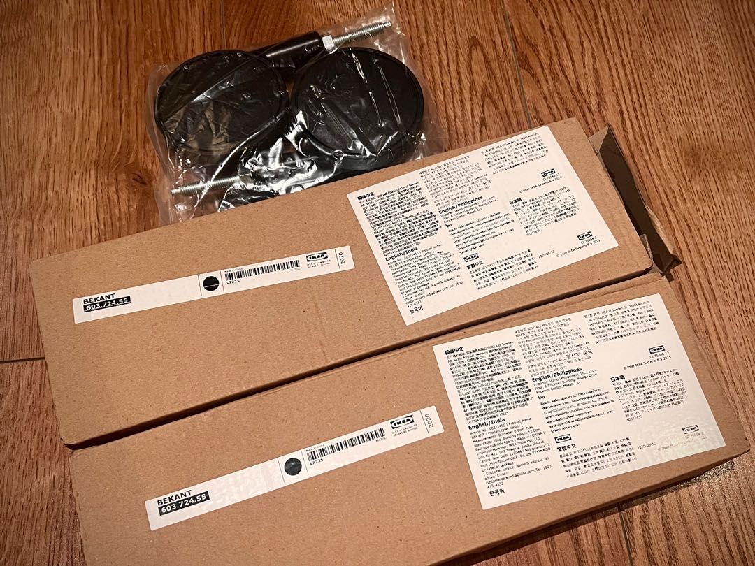 IKEA BEKANT desk wheels (2 sets), Furniture & Home Living, Furniture, Tables & Sets on Carousell