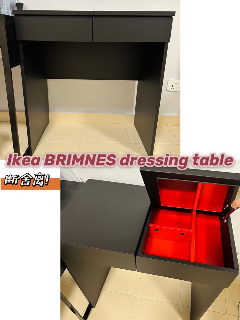 Ikea BRIMNES dressing table, Furniture & Home Living, Furniture, Tables ...