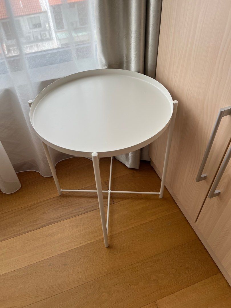 Ikea metal side table, Furniture & Home Living, Furniture, Tables