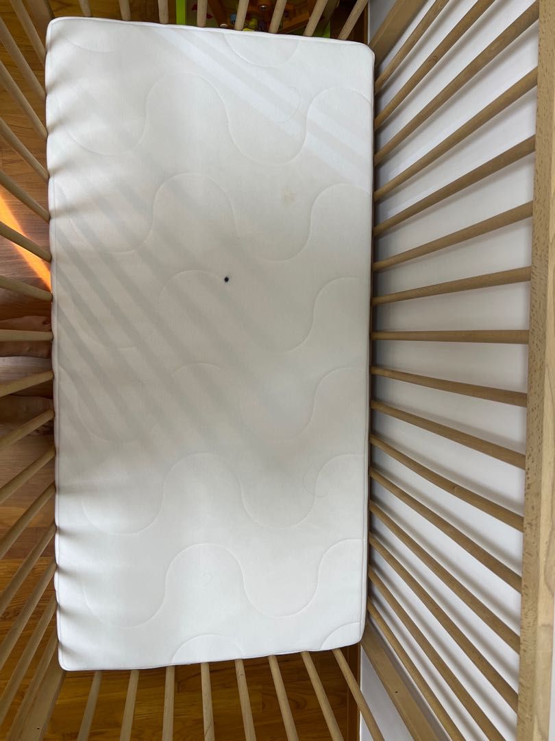 IKEA Sniglar baby cot and mattress, Babies & Kids, Baby Nursery & Kids
