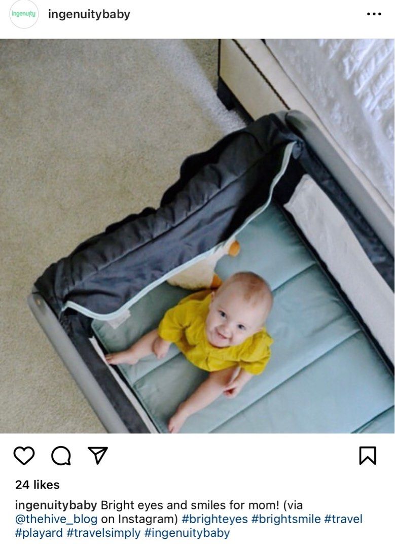Ingenuity travel hot sale crib