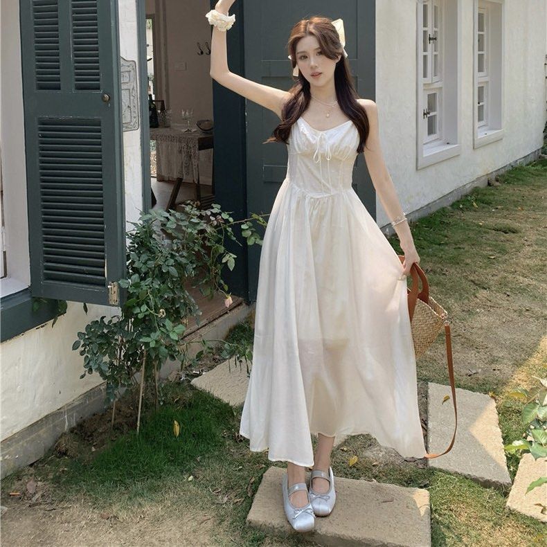 INSTOCKS Eyelet long midi dress - white, Women's Fashion, Dresses u0026 Sets,  Dresses on Carousell