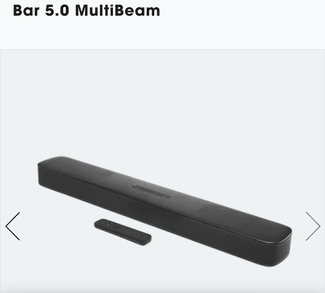 JBL BAR 5.0 MultiBeam サウンドバー ブラックサウンドバーx1