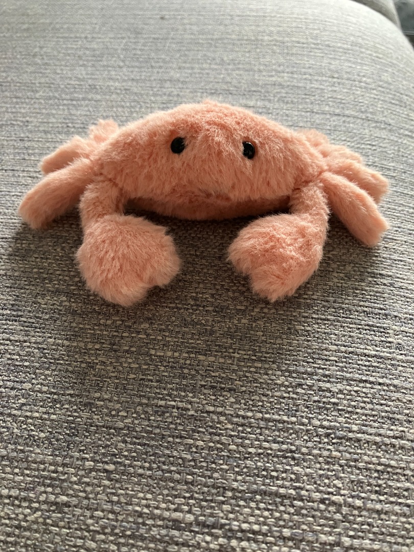Fluffy crab jellycat hot sale