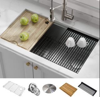JE-OFFER!! Kraus Single Bowl 32" [KWU110-32]