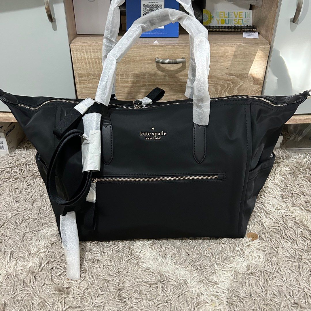 Kate Spade Black Leather Tote Bag, Women's Fashion, Bags & Wallets, Tote  Bags on Carousell