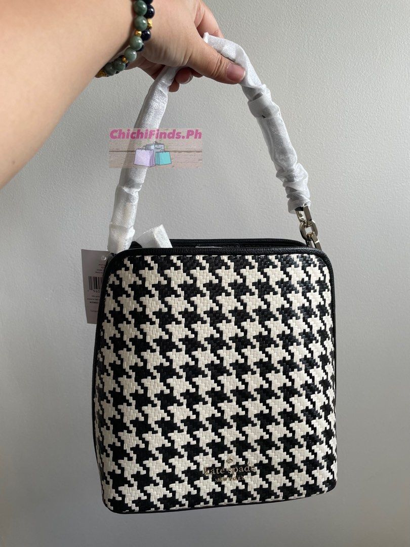 kate spade, Bags, Kate Spade Darcy Houndstooth Chain Wallet Crossbody