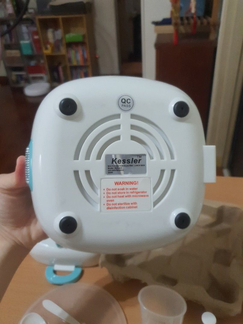 Kessler electric lunch box tingkat, Furniture & Home Living, Kitchenware & Tableware, Cookware