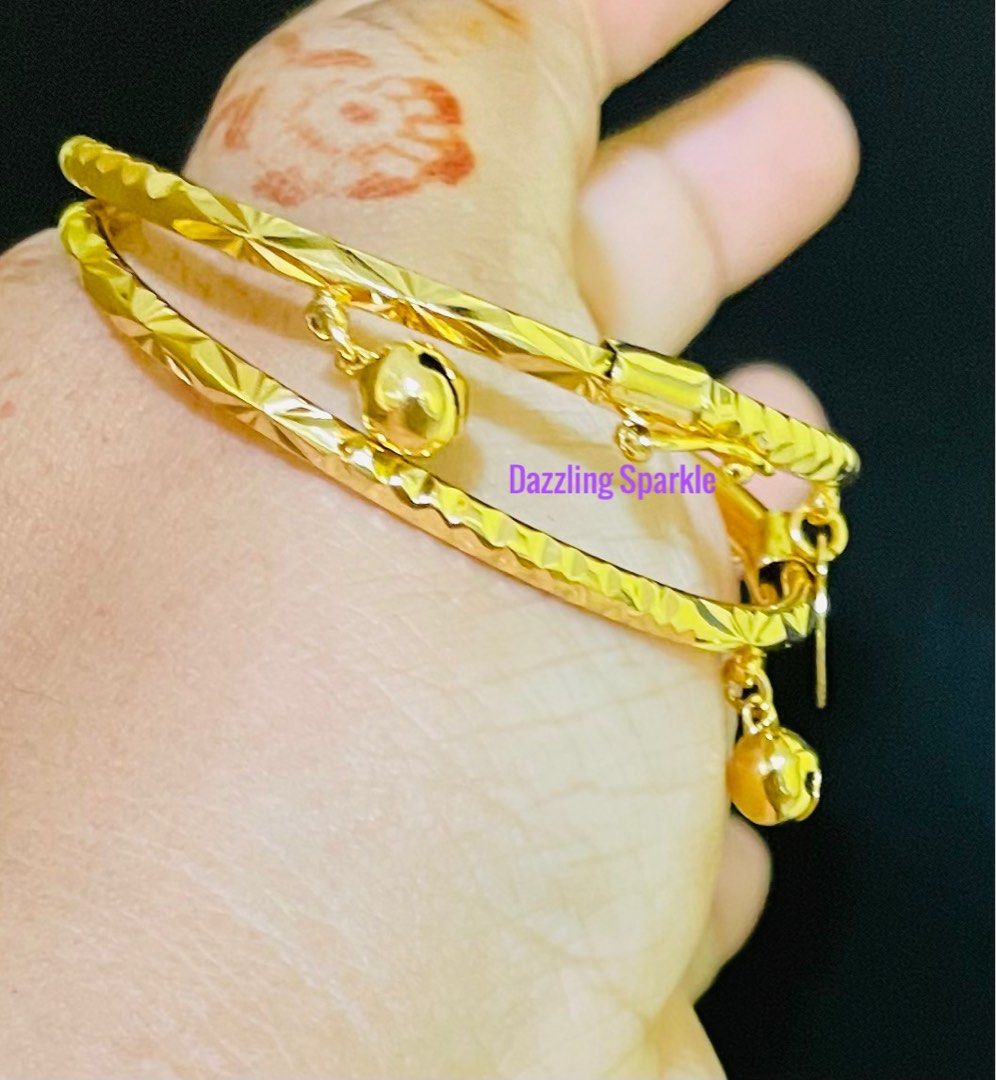 Children's top bangles gold