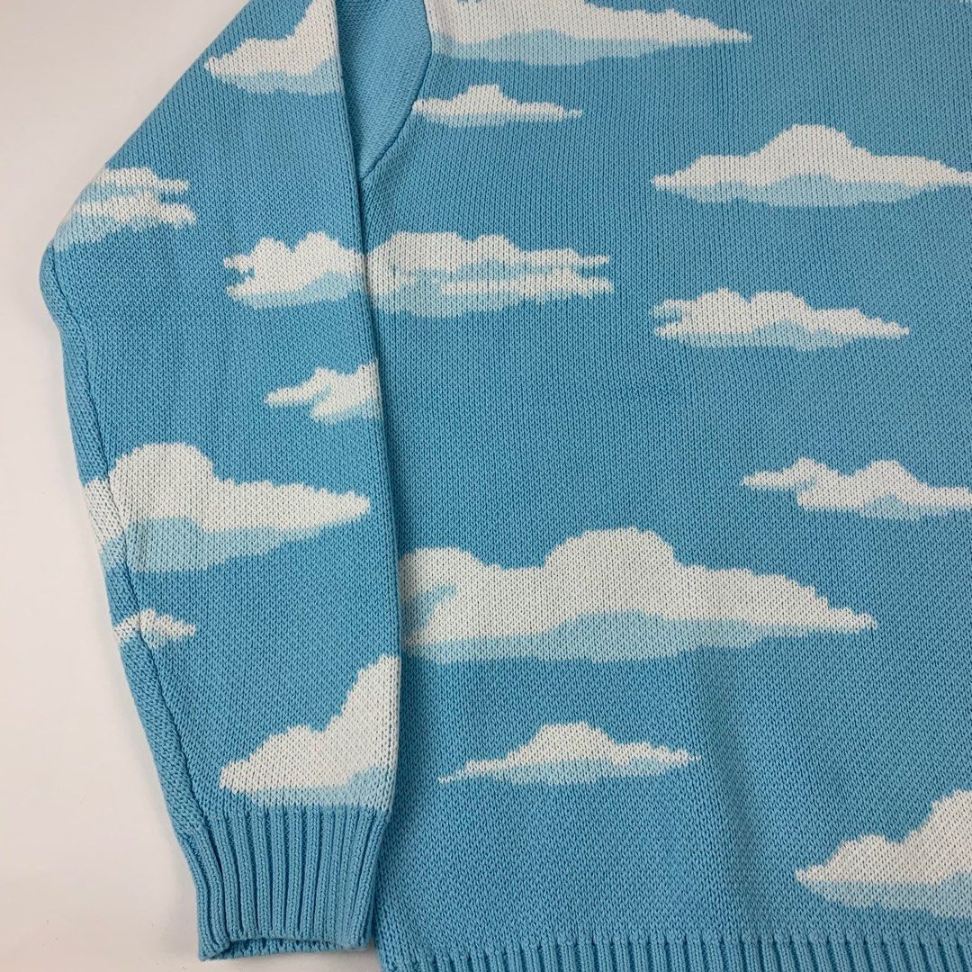 Kith x The Simpsons Cloud Intarsia Sweater Blue