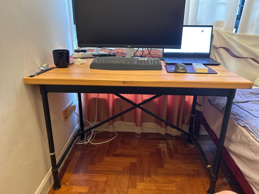 Kullaberg desk1 for 80SGD (195SGD in IKEA), Furniture & Home Living