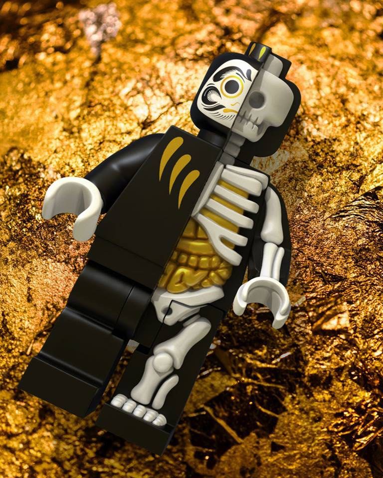 LEGO BIGGER MICRO ANATOMIC DARUMA (PROSPERITY EDITION) BY JASON 