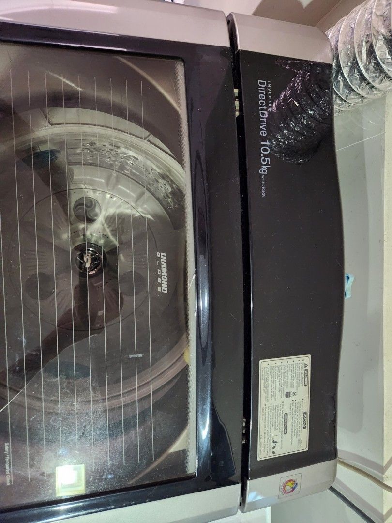 LG Inverter Direct Drive Top Loader washer, TV & Home Appliances