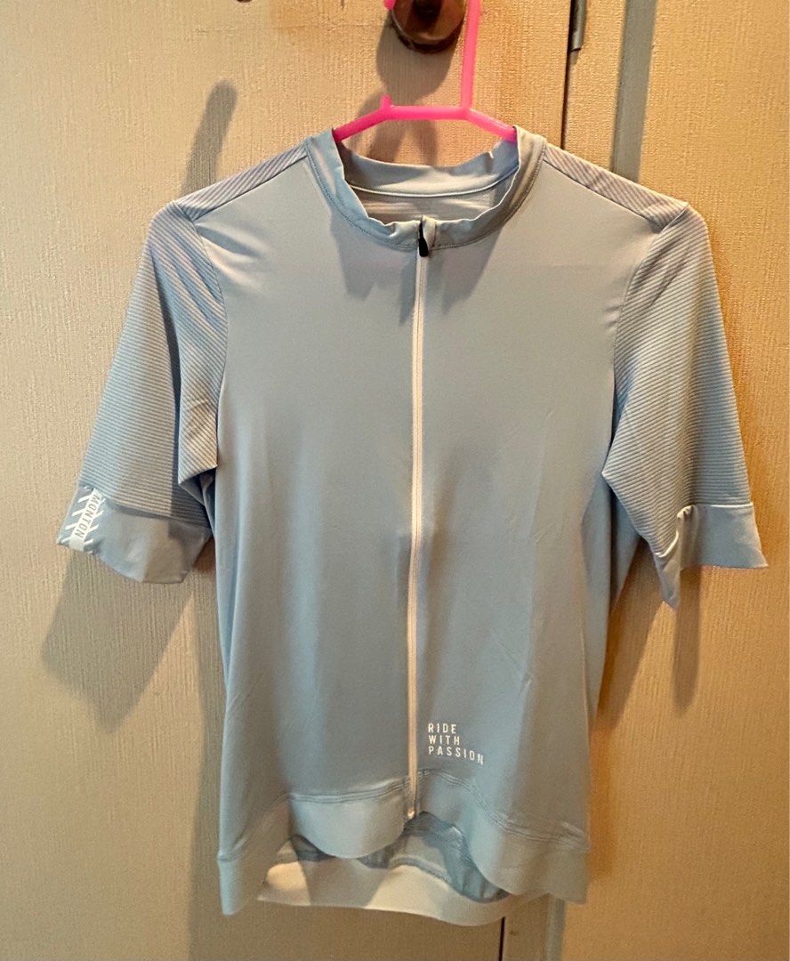 Mens Short Sleeve Cycling Jersey Urban Traveler Max Light Blue *