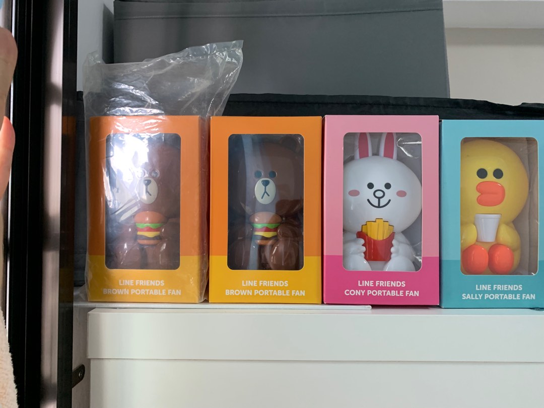 Line Characters LINE characters portable fan, Hobbies & Toys, Memorabilia ...