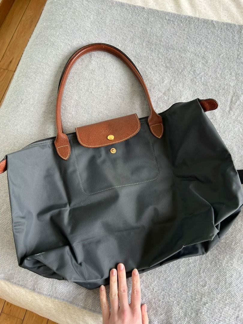 Le Pliage Original L Tote bag Black - Recycled canvas (L1899089001