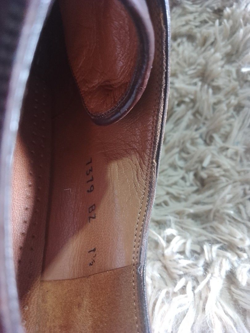 LORENZO BANFI Straight Tip Shoes Made in Italy Size 5 Men's 25.5cm genuine leather brown type Vintage Second Hand
