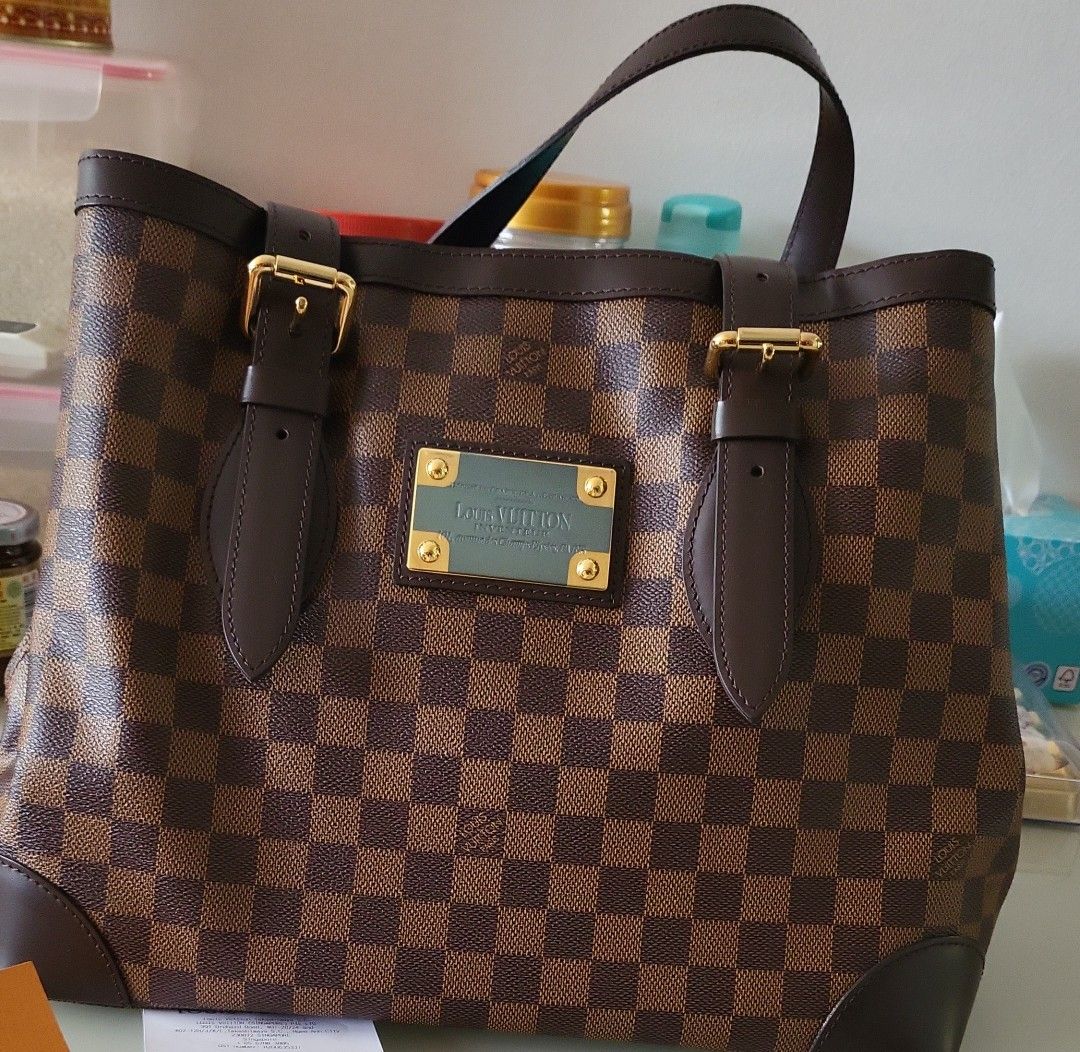 Louis Vuitton Hampstead Mm Damier Ebene Canvas Bag, Luxury, Bags & Wallets  on Carousell