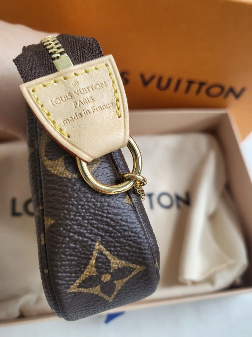 Louis Vuitton Monogram Mini Pochette Accessories Made in France