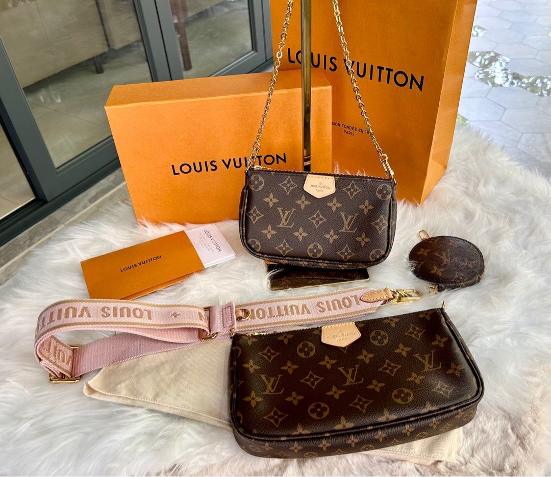 LV multi pochette ready stock, Luxury, Bags & Wallets on Carousell