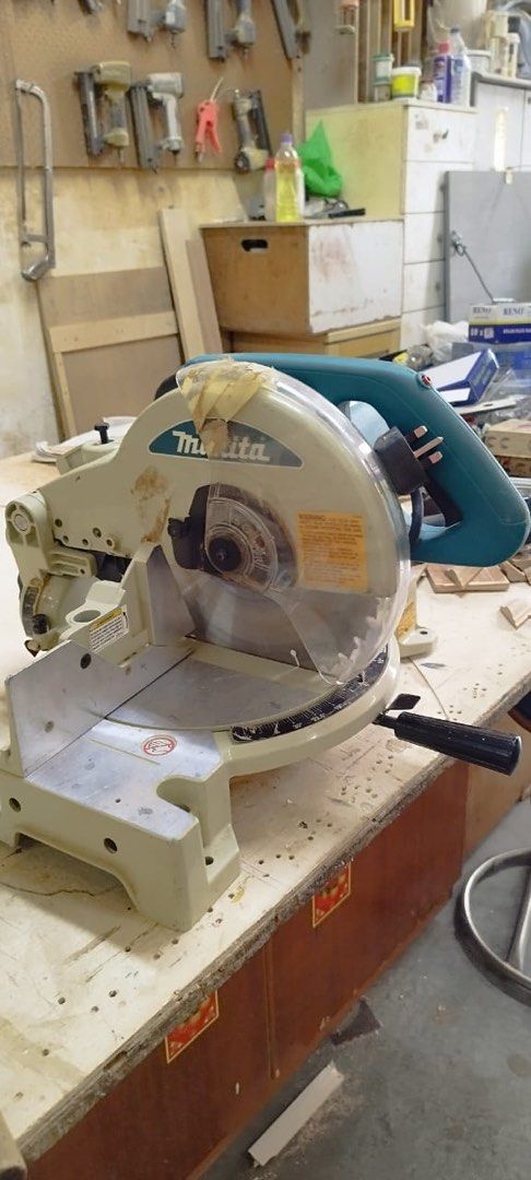 Makita compound miter saw 10”, Furniture  Home Living, Home Improvement   Organisation, Home Improvement Tools  Accessories on Carousell