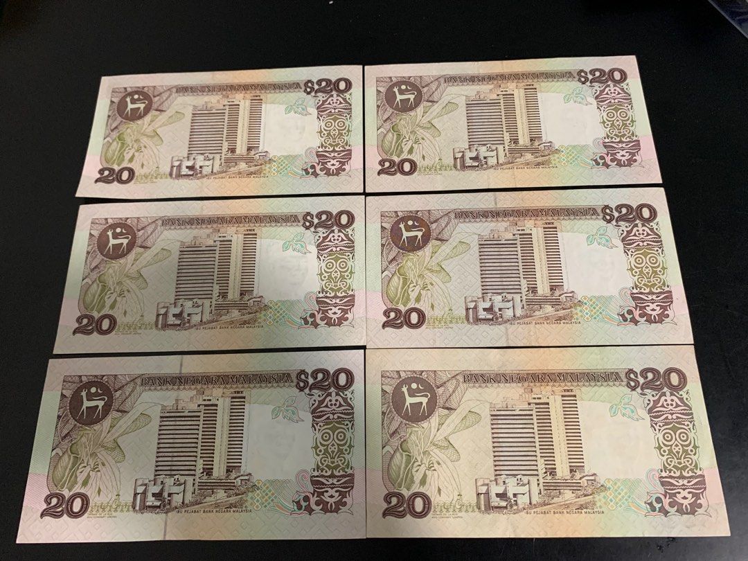 Malaysia 6 series Dua puluh ringgit, Hobbies & Toys, Memorabilia ...