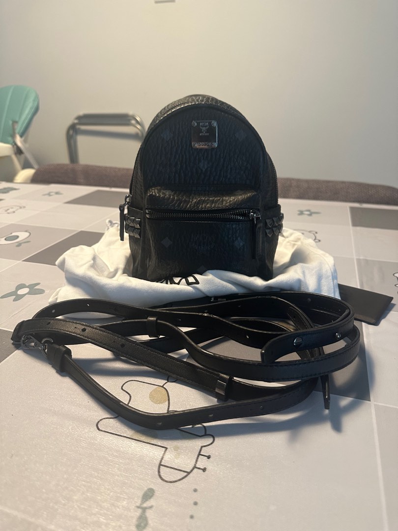 Mcm mini backpack on sale black