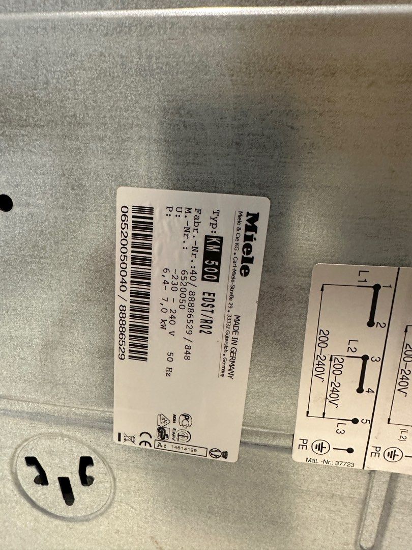 Miele ceramic hob km500, TV & Home Appliances, Kitchen Appliances, Hobs