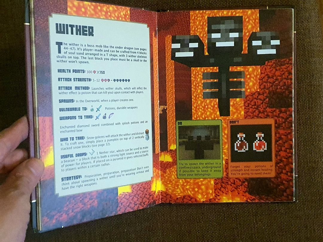 Minecraft Combat Handbook - Hard Cover, Hobbies &amp; Toys, Books ...